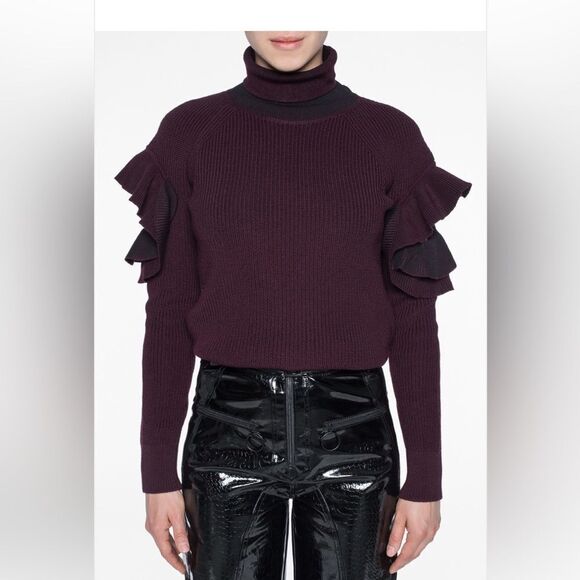 Versace cold shoulder turtle neck sweater, size 38(S) - Picture 4 of 16